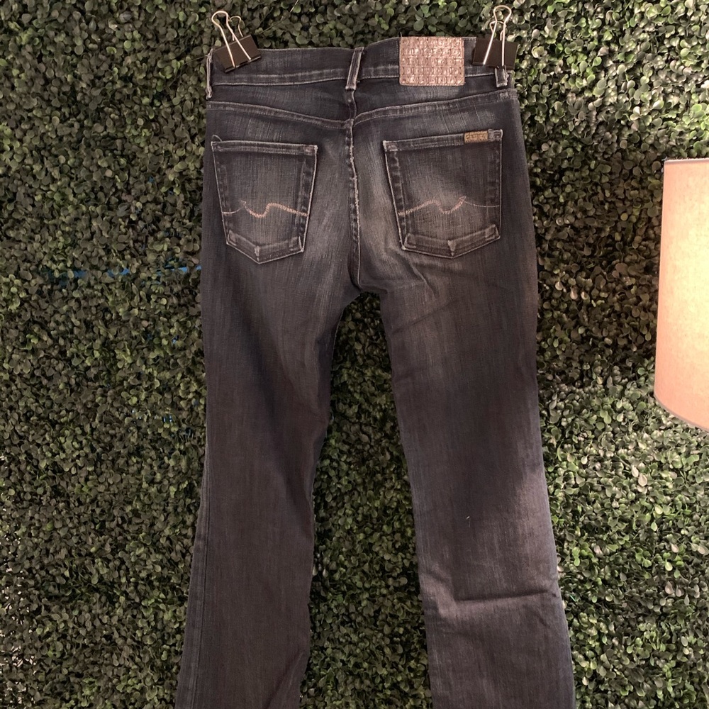 7 for all mankind flare dark denim jeans
